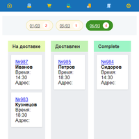Канбан-доска для заказов